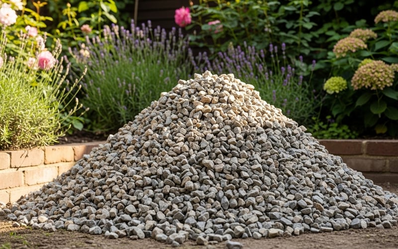 MOT Type 1 hardcore pile.