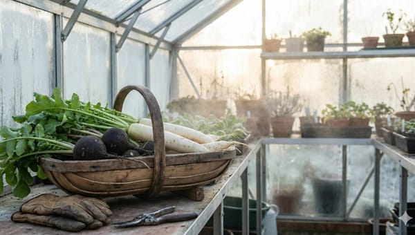 Plant Winter Radishes in December and Harvest Them in February