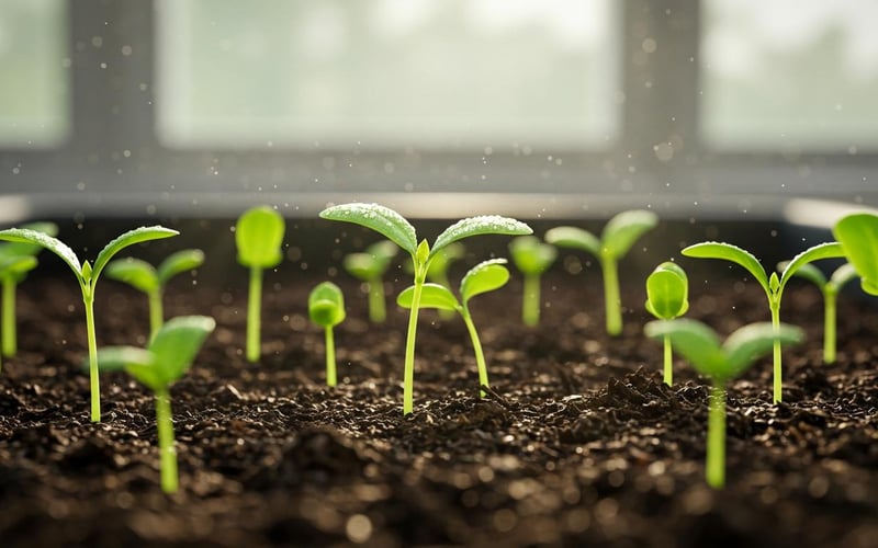 Starting seedlings in a greenhouse