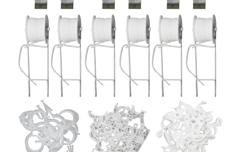 Palram Canopia Trellising Kit Pro - complete vertical growing system for Palram greenhouses with roller hooks and tomato clips