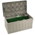 Suncast 488 Litre Plastic Storage Box With Seat Open Lid