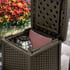 Suncast Side Table with Storage Box Internal