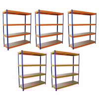 Bulldog 150cm x 50cm Warehouse Racking Set of 5