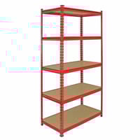 Bulldog 90cm x 45cm 5 Tier Shelving in Red