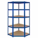 Bulldog 5 Tier Corner Shelving Blue