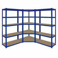 Bulldog 90cm 5 Tier Corner Racking Set in Blue