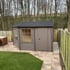 Shire 10x14 Rowney Corner Log Cabin with Storage Painted