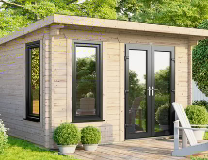 Power Pent Log Cabins 28mm