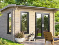 Power 12x12 Apex Log Cabin 44mm