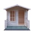 Shire Mauldon 8x8 log Cabin with Veranda Wide Door