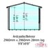 Shire Ardcastle 10x10 Corner Log Cabin Interior Dimensions