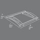 Palram - Canopia Aquila 1500 Door Canopy Dimensions