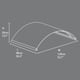 Palram - Canopia Orion 1350 Door Canopy Dimensions