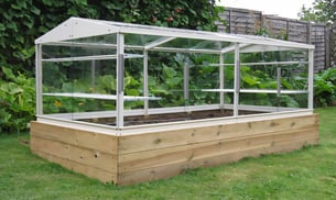 8x4 Access Large Coldframe - Toughened Glass