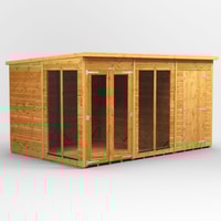 Power 12x8 Pent Summerhouse Combi