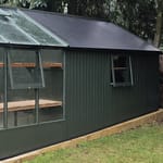 Painted Combination Shed Extension 8ft x 10ft 