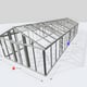 Janssens Gigant 15x39 Greenhouse Aluminium