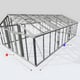 Janssens Gigant 17x29 Greenhouse Aluminium