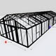 Janssens Gigant 17x48 Greenhouse Black