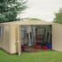 Duramax 8x6 Duramate Plastic Shed Open