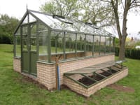 Swallow Raven 8x14 Dwarf Wall Wooden Greenhouse