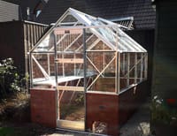 Elite 6x12 Dwarf Wall Greenhouse - Toughened Glazing