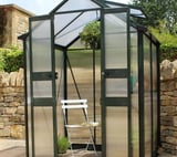 4x8 Green Halls Cotswold Birdlip Greenhouse - Polycarbonate Glazing