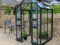 4x4 Green Halls Cotswold Birdlip Greenhouse - Toughened Glass