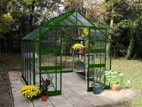 Halls Cotswold Blockley Green 8x14 Greenhouse - Polycarbonate Glazing