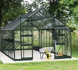 Halls Cotswold Bourton Green 10x12 Greenhouse - Polycarbonate Glazing