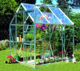 Eden Countess Silver 5x6 Greenhouse - Horticultural Glazing