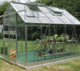 Eden Highline Silver 8x14 Greenhouse - 3mm Horticultural Glazing