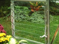 Halls Cotswold (Eden) Silver 24inch Louvre Window Vent For Zero Threshold