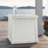 Suncast White 49litre Side table with Storage
