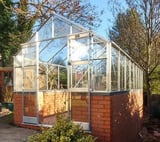 Elite 8x16 Dwarf Wall Greenhouse - Toughened Glazing