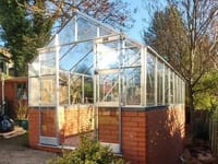 Elite 8x16 Dwarf Wall Greenhouse - Toughened Glazing