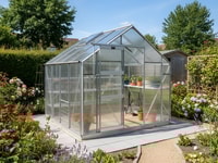Elite Belmont 8x8 Greenhouse Package - Toughened Glazing