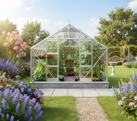 Elite Classique 12x6 Greenhouse - 6mm Polycarbonate Glazing