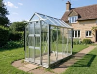 Elite Compact 4x8 Greenhouse - Horticultural Glazing