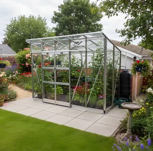 Elite Edge 4x10 Pent Roof Toughened 