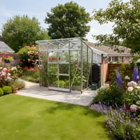 Elite Edge 4x8 Pent Roof Greenhouse - Toughened Glazing