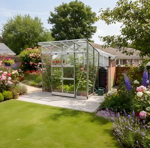 Elite Edge 4x8 Pent Roof Toughened 