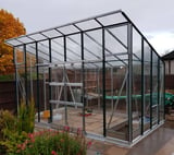 Elite Edge 8x18 Pent Roof Greenhouse - Toughened Glazing