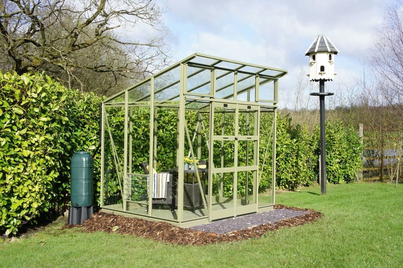 Elite Edge 6x8 pent roof greenhouse - the most modern greenhouse design UK