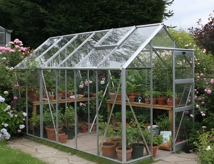 Elite High Eave Greenhouse Starter Kit Package