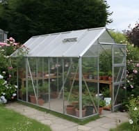 Elite High Eave 6x12 Greenhouse - 6mm Polycarbonate Glazing