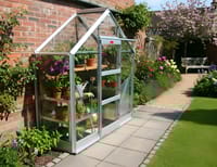 Elite High Eave 6x2 Apex Lean To Greenhouse - Toughened Glazing