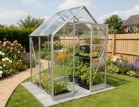 Elite High Eave 6x4 Greenhouse - Horticultural Glazing