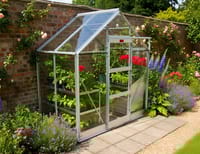 Elite High Eave 6x4 Apex Lean To Greenhouse - 6mm Polycarbonate Glazing
