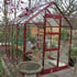 Elite High Eave 6x8 Greenhouse in Berry